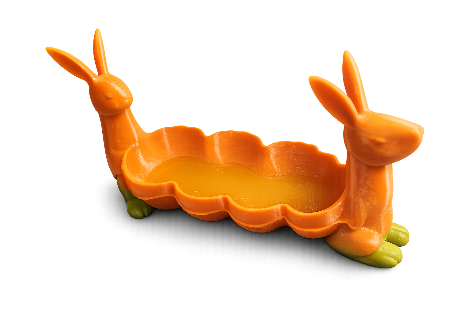 Suporte Decorativo Coelhos para Ovo Kinder 3D