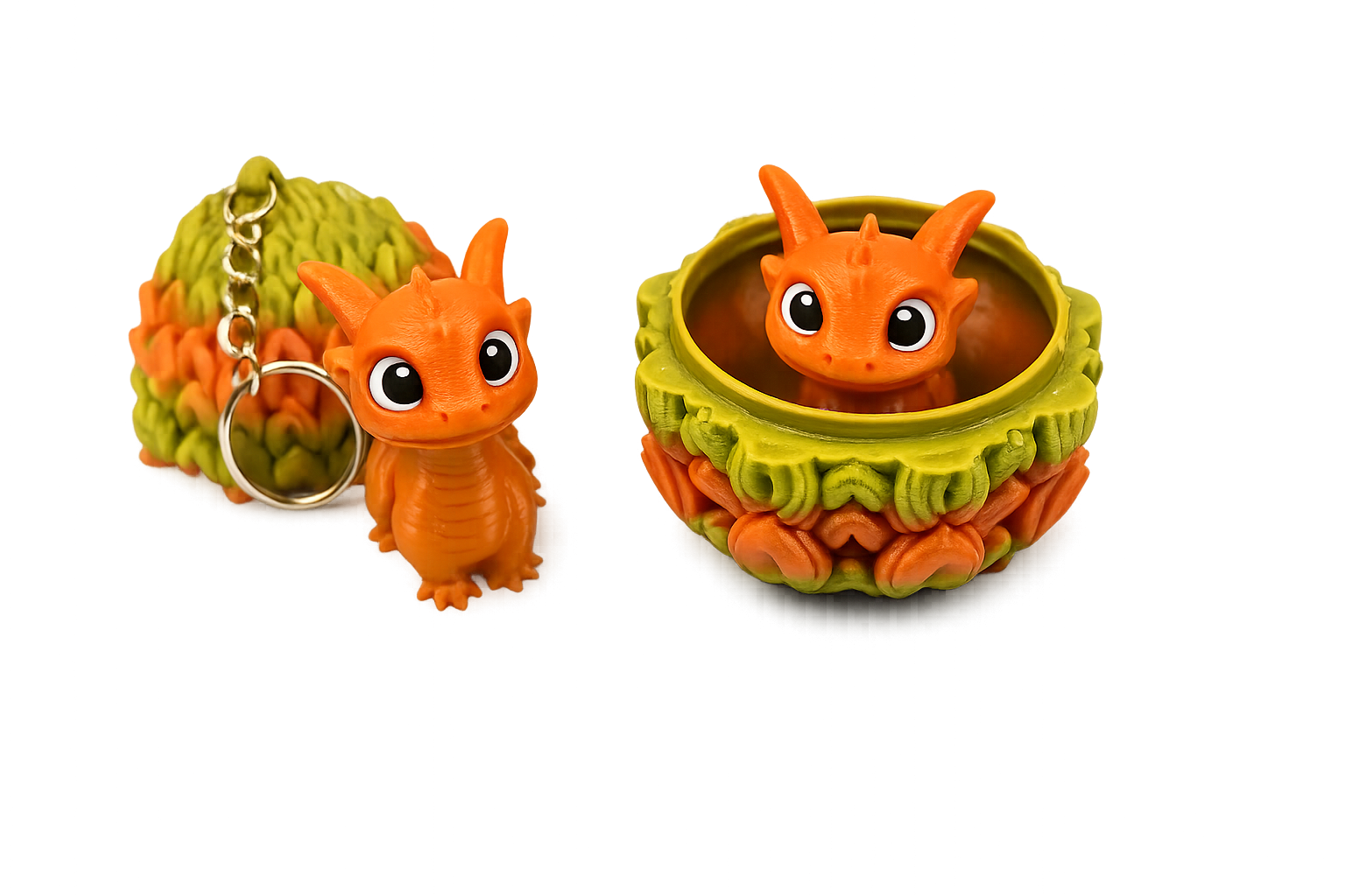 Chaveiro Ovo de Dragão com Compartimento Secreto 3D